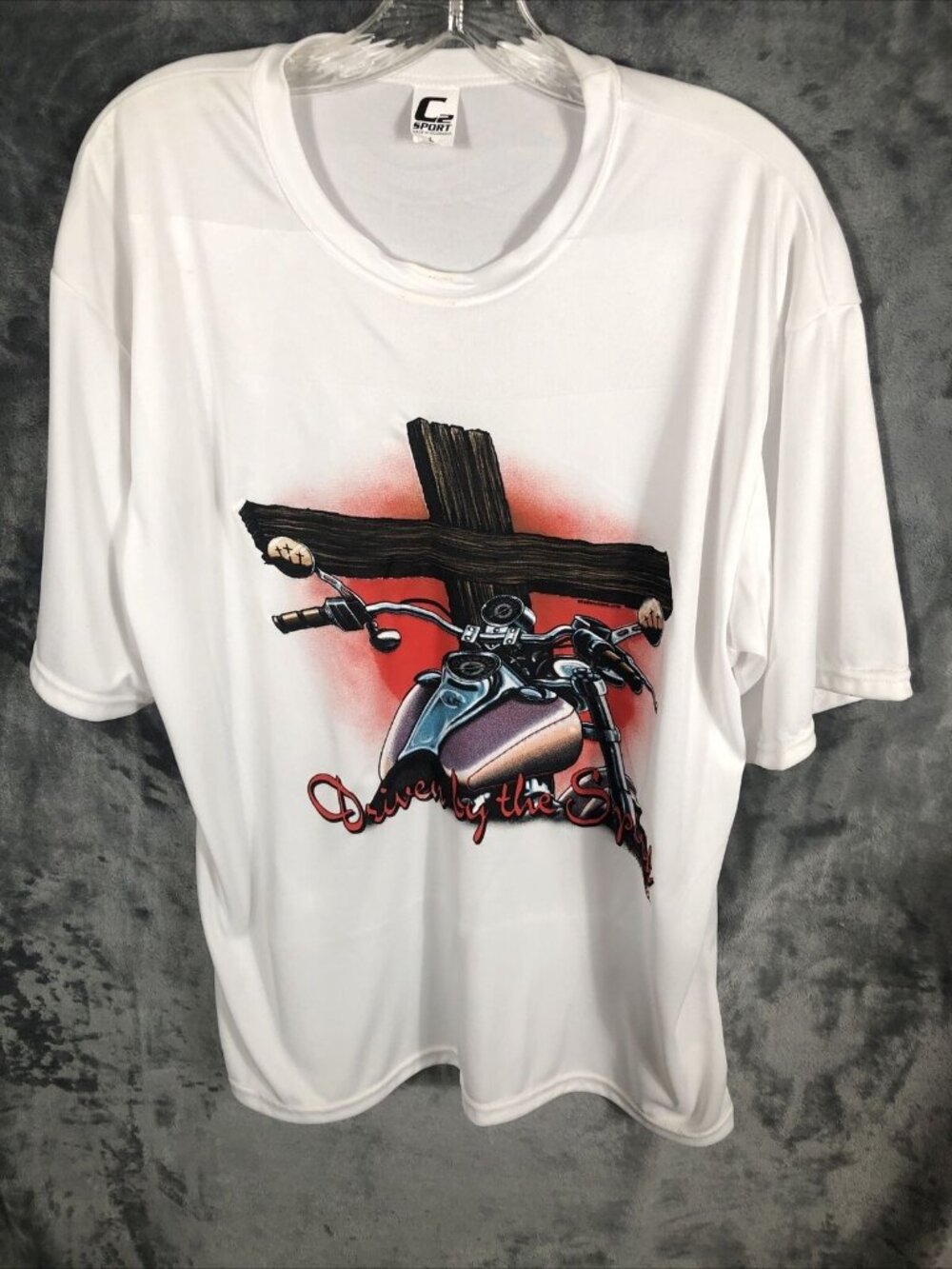 C2 Sport "Driven By The Spirit" White Graphic T-Shirt